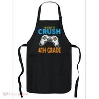 Im Ready To Crush 4th Grade Video Game Back To School Apron thumb 0