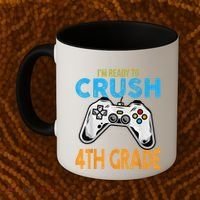 Im Ready To Crush 4th Grade Video Game Back To School Coffee Mug thumb 2