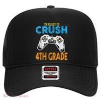 Im Ready To Crush 4th Grade Video Game Back To School Hat thumb 0