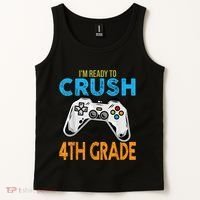 Im Ready To Crush 4th Grade Video Game Back To School Tank Top thumb 2
