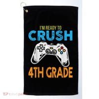 Im Ready To Crush 4th Grade Video Game Back To School Golf Towel thumb 0