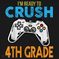 Im Ready To Crush 4th Grade Video Game Back To School Kids Sweatshirt thumb 2
