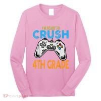 Im Ready To Crush 4th Grade Video Game Back To School Long Sleeve Shirt thumb 0