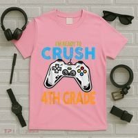 Im Ready To Crush 4th Grade Video Game Back To School T-Shirt thumb 5