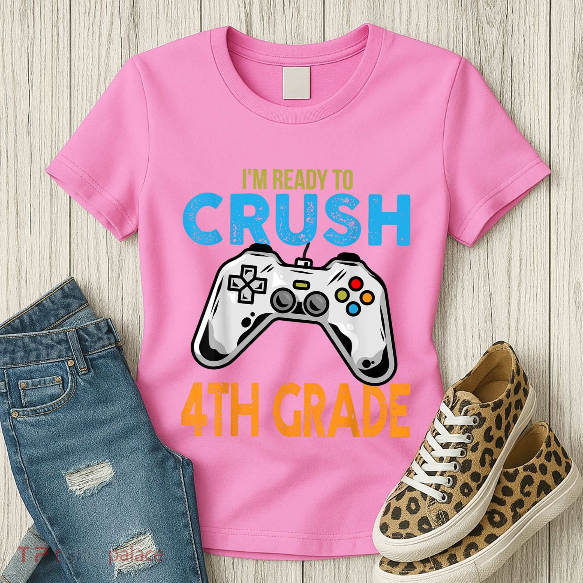 Im Ready To Crush 4th Grade Video Game Back To School Women's T-Shirt