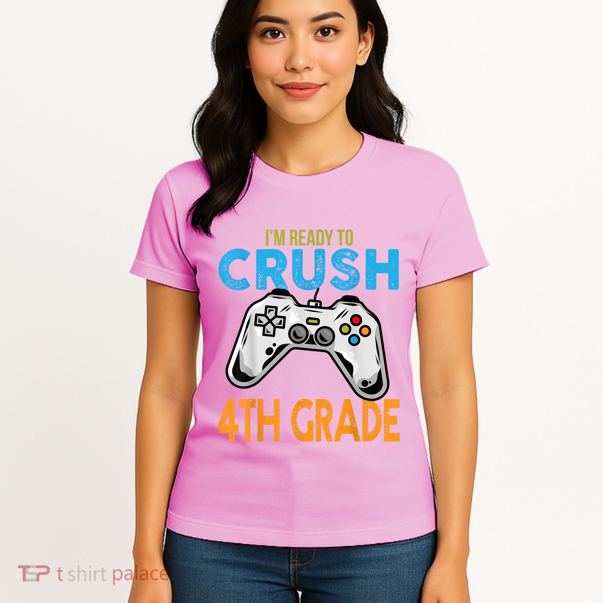 Im Ready To Crush 4th Grade Video Game Back To School Women's T-Shirt