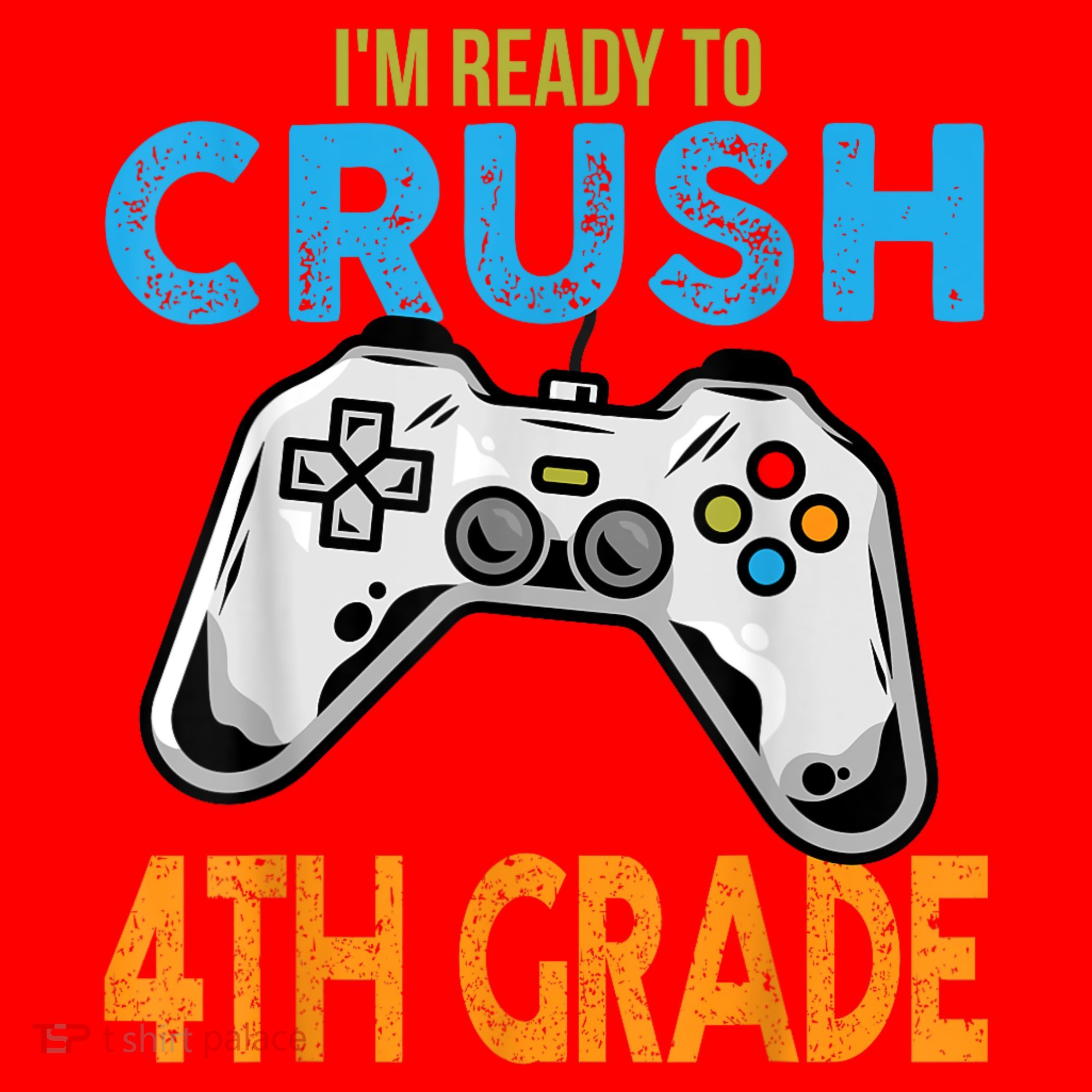 Im Ready To Crush 4th Grade Video Game Back To School Santa Hat