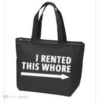 I Rented This Whore Funny Offensive Saying Tote Bag thumb 3