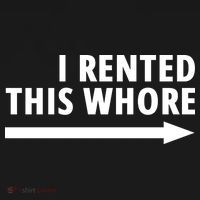 I Rented This Whore Funny Offensive Saying Tote Bag thumb 4