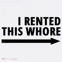 I Rented This Whore Funny Offensive Saying Ornament thumb 1
