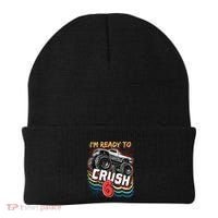 IM Ready To Crush 6 Monster Truck 6th Birthday Gift Boy Beanie thumb 0