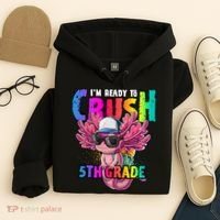 I'm Ready To Crush 5th Grade Axolotl Back To School Hoodie thumb 4
