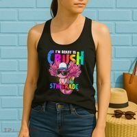 I'm Ready To Crush 5th Grade Axolotl Back To School Women's Tank Top thumb 2