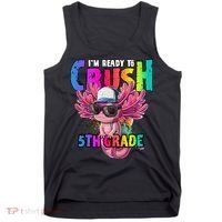 I'm Ready To Crush 5th Grade Axolotl Back To School Tank Top thumb 0