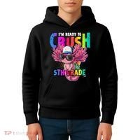 I'm Ready To Crush 5th Grade Axolotl Back To School Kids Hoodie thumb 4