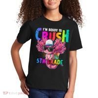 I'm Ready To Crush 5th Grade Axolotl Back To School Kids T-Shirt thumb 2