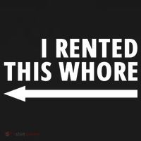 I Rented This Whore Funny Offensive Saying Tote Bag thumb 4