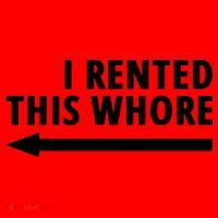 I Rented This Whore Funny Offensive Saying Santa Hat thumb 1