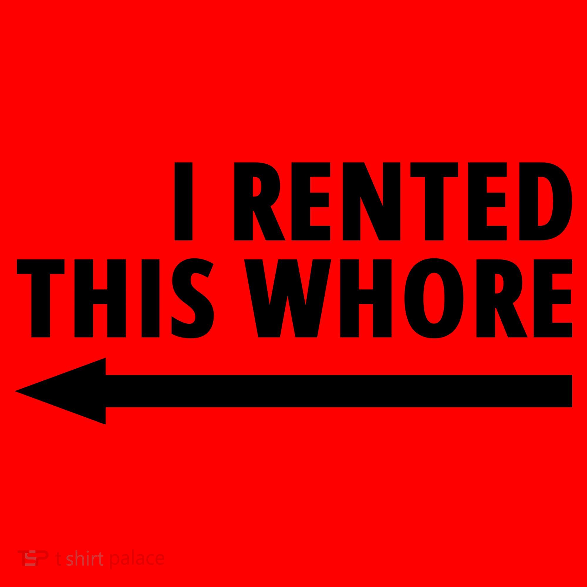 I Rented This Whore Funny Offensive Saying Santa Hat