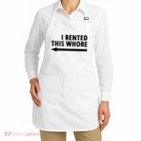 I Rented This Whore Funny Offensive Saying Apron thumb 2