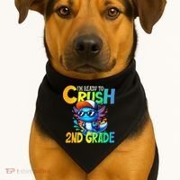I'm Ready To Crush 2nd Grade Axolotl Back To School USA-Made Doggie Bandana thumb 1