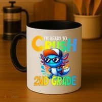 I'm Ready To Crush 2nd Grade Axolotl Back To School Coffee Mug thumb 4
