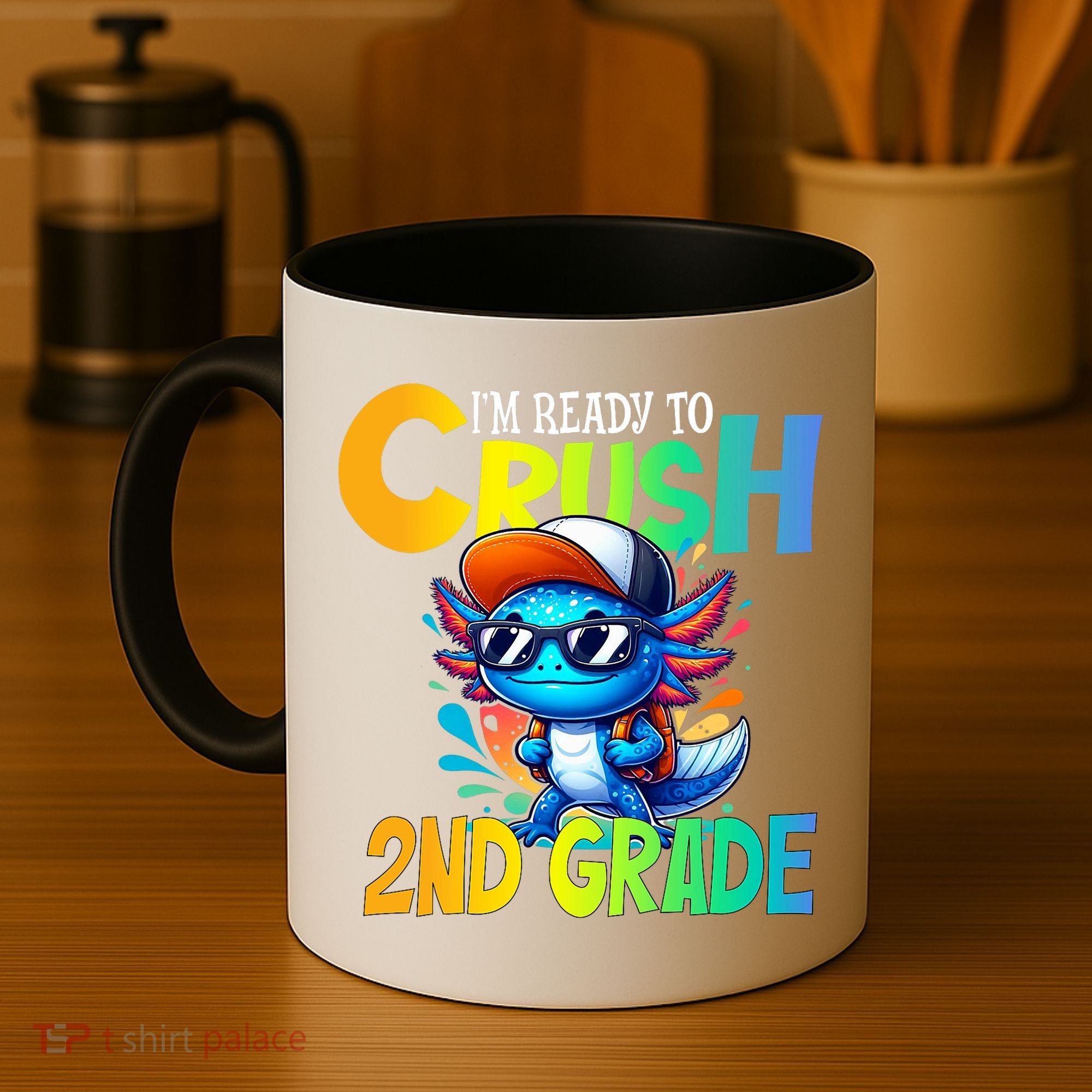 I'm Ready To Crush 2nd Grade Axolotl Back To School Coffee Mug