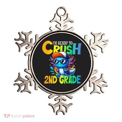 I'm Ready To Crush 2nd Grade Axolotl Back To School Ornament