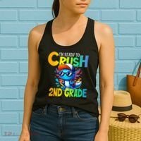 I'm Ready To Crush 2nd Grade Axolotl Back To School Women's Tank Top thumb 2