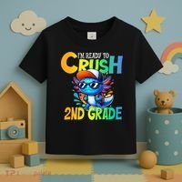 I'm Ready To Crush 2nd Grade Axolotl Back To School Toddler T-Shirt thumb 3