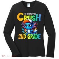 I'm Ready To Crush 2nd Grade Axolotl Back To School Women's Long Sleeve Shirt thumb 0