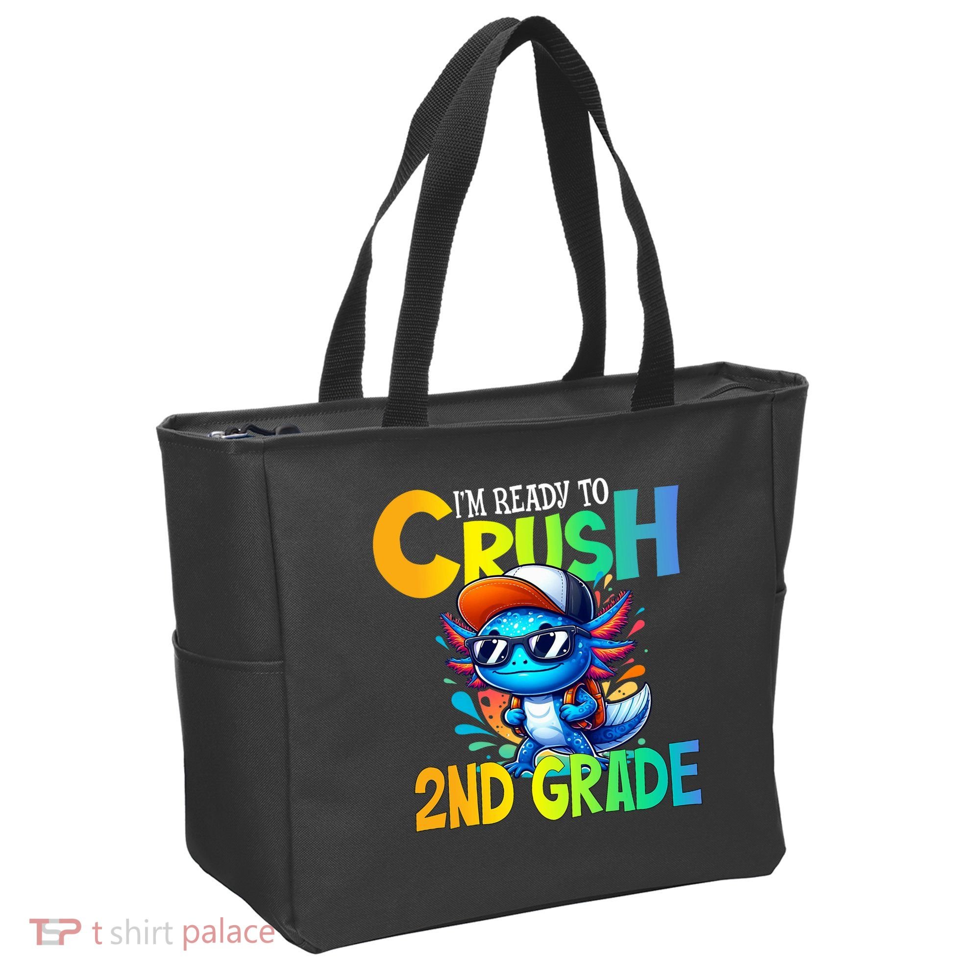 I'm Ready To Crush 2nd Grade Axolotl Back To School Tote Bag