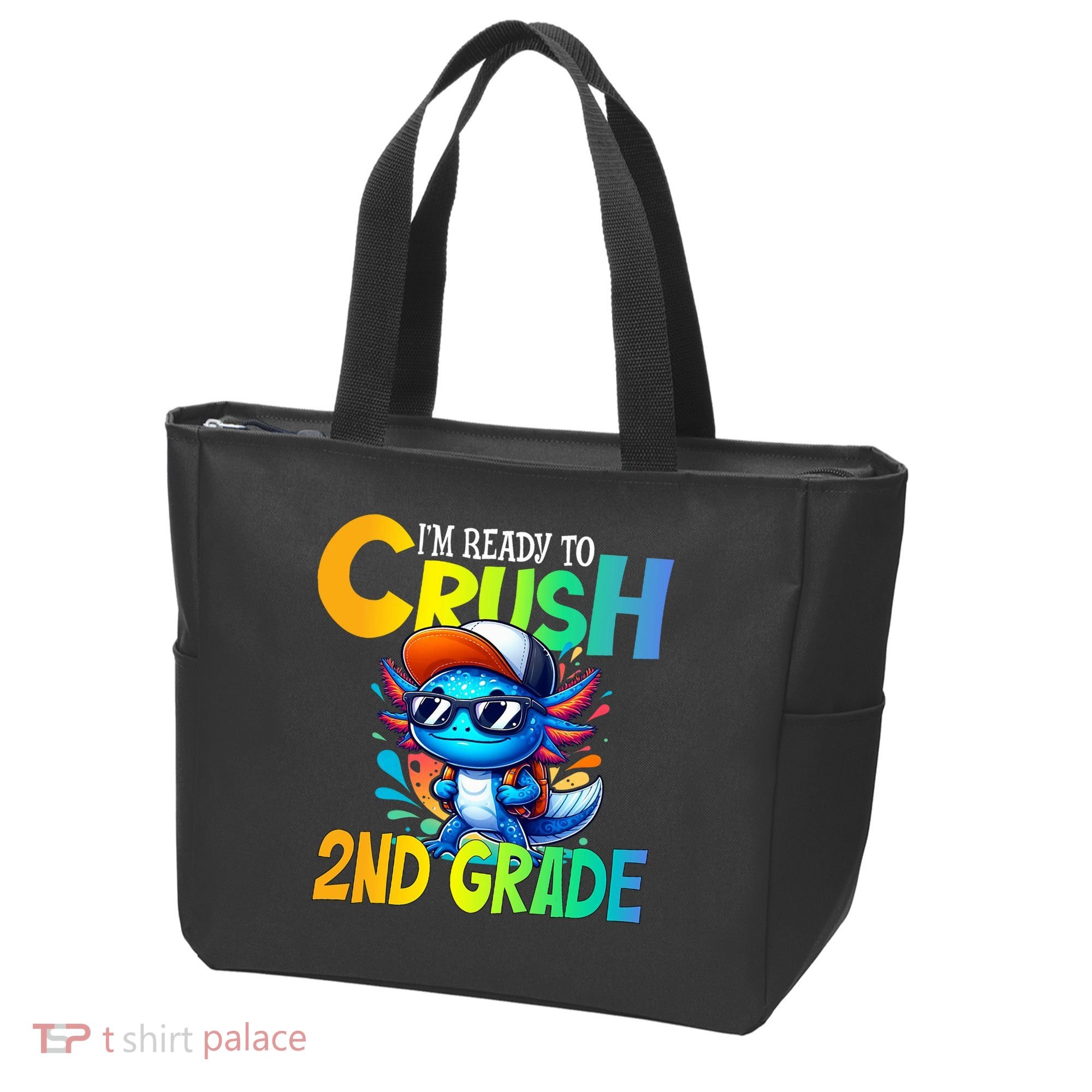 I'm Ready To Crush 2nd Grade Axolotl Back To School Tote Bag