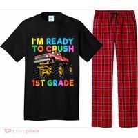 Im Ready To Crush 1st Grade First Day Monster Truck Pajama Set thumb 0