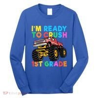 Im Ready To Crush 1st Grade First Day Monster Truck Long Sleeve Shirt thumb 0