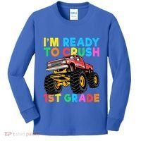 Im Ready To Crush 1st Grade First Day Monster Truck Kids Long Sleeve Shirt thumb 0