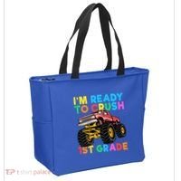 Im Ready To Crush 1st Grade First Day Monster Truck Tote Bag thumb 2