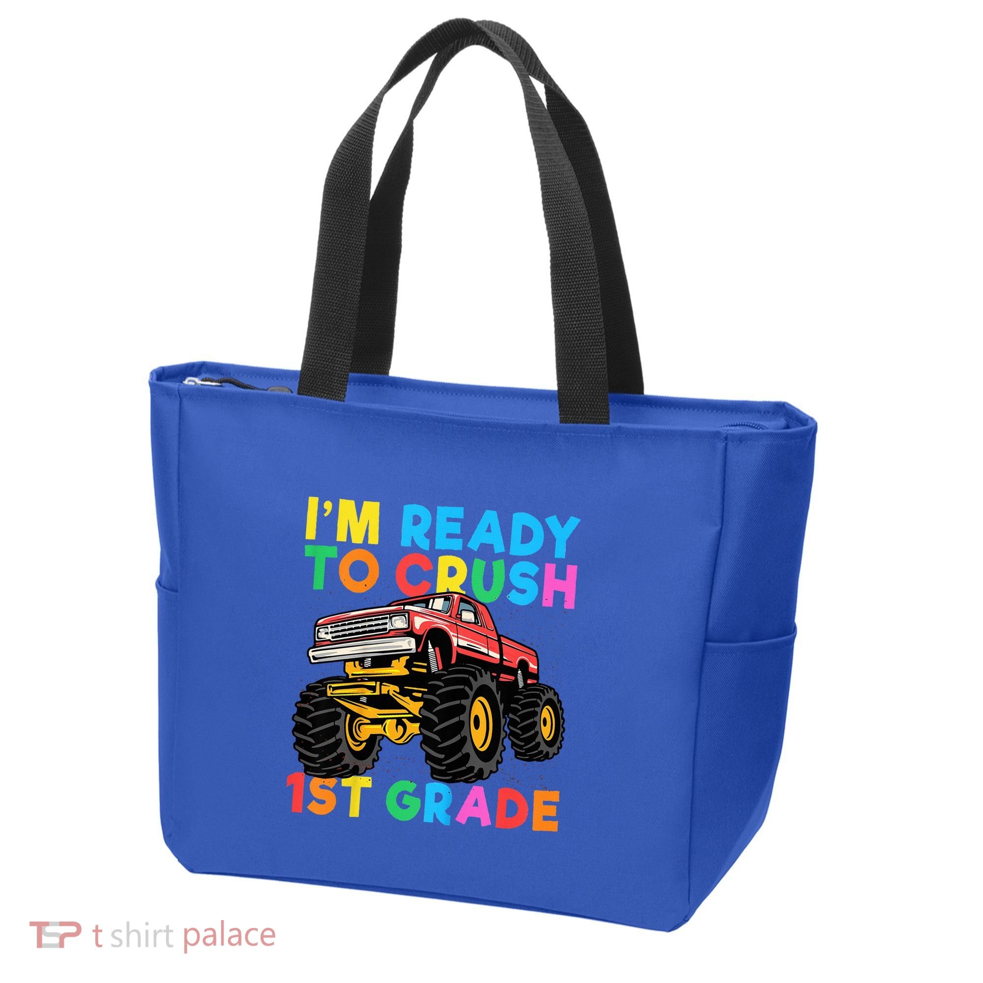 Im Ready To Crush 1st Grade First Day Monster Truck Tote Bag