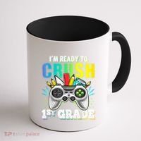 Im Ready To Crush 1st Grade Back To School Video Game Boy Coffee Mug thumb 1