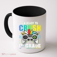 Im Ready To Crush 1st Grade Back To School Video Game Boy Coffee Mug thumb 0