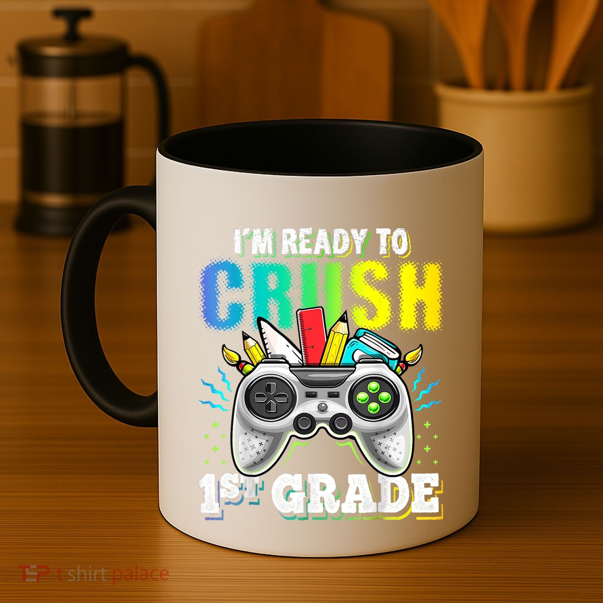 Im Ready To Crush 1st Grade Back To School Video Game Boy Coffee Mug