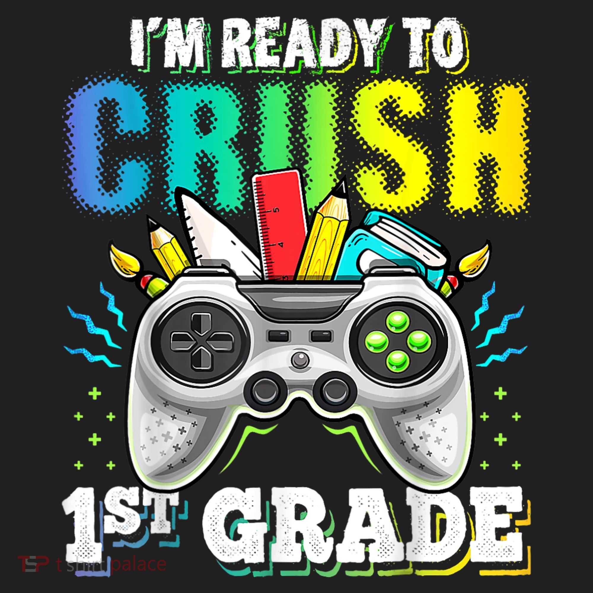 Im Ready To Crush 1st Grade Back To School Video Game Boy Tumbler
