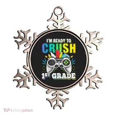 Im Ready To Crush 1st Grade Back To School Video Game Boy Ornament