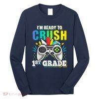 Im Ready To Crush 1st Grade Back To School Video Game Boy Long Sleeve Shirt thumb 0