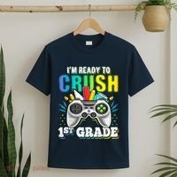 Im Ready To Crush 1st Grade Back To School Video Game Boy T-Shirt thumb 2