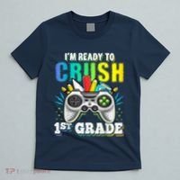 Im Ready To Crush 1st Grade Back To School Video Game Boy T-Shirt thumb 5