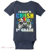 Im Ready To Crush 1st Grade Back To School Video Game Boy Baby Bodysuit thumb 0