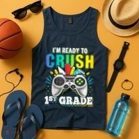 Im Ready To Crush 1st Grade Back To School Video Game Boy Tank Top thumb 4