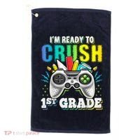 Im Ready To Crush 1st Grade Back To School Video Game Boy Golf Towel thumb 0