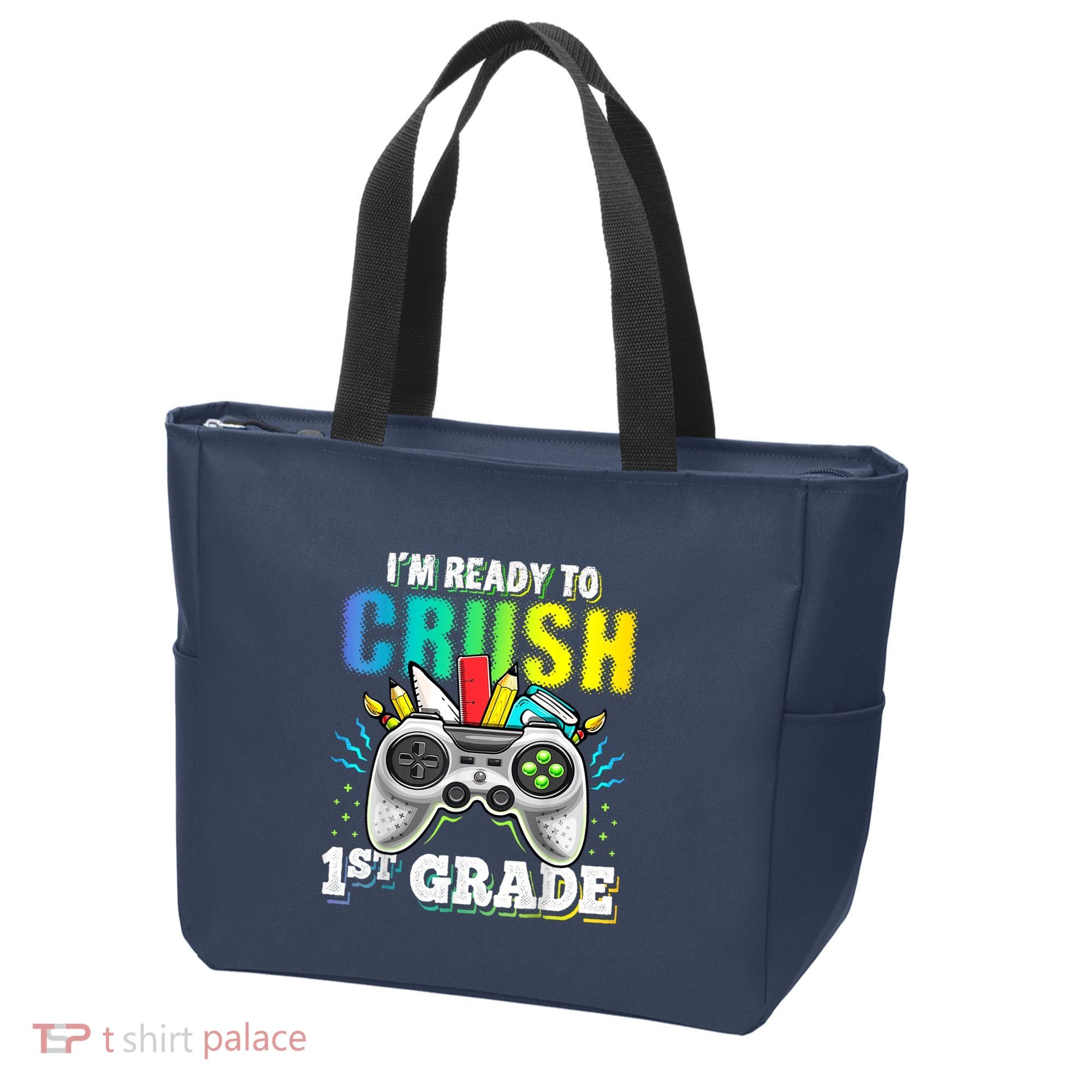 Im Ready To Crush 1st Grade Back To School Video Game Boy Tote Bag